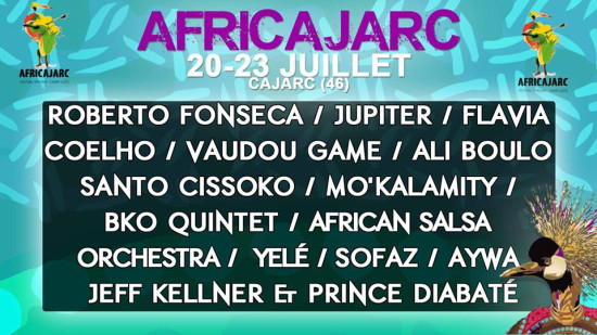 FESTIVAL AFRICAJARC du 20 au 23 Juillet 2017 à CAJARC FESTIVAL AFRICAJARC du 20 au 23 Juillet 2017 à CAJARC